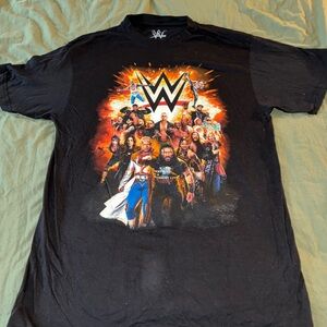 MAD Engine Black WWE Logo T-Shirt